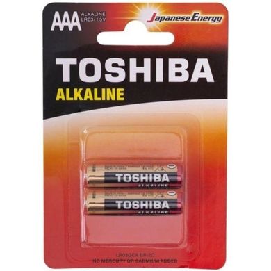 Батарейки TOSHIBA LR03 Economy Alkaline BP 1X2