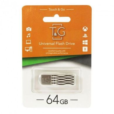 Флешка T&G USB 64GB 103 Metal Series Silver (TG103-64G)