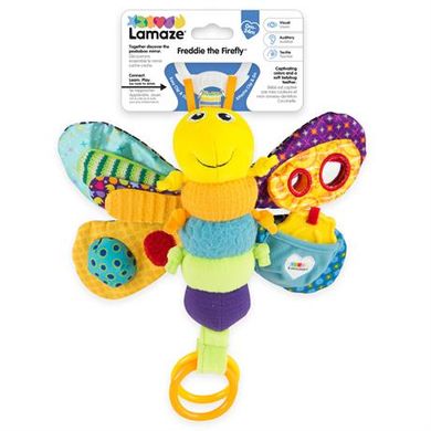 М'яка іграшка-підвіска Lamaze Метелик із прорізувачем і пискавкою (L27024)