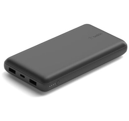 Універсальна мобільна батарея Power Bank Belkin 20000mAh 15W Dual USB-A USB-C black (BPB012BTBK)