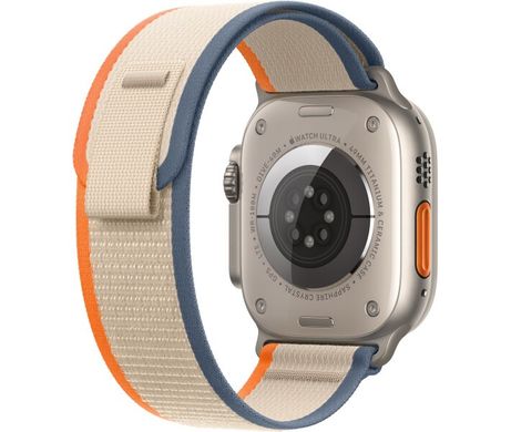 Apple Watch Ultra 2 GPS + Cellular, 49mm Titanium Case with Orange/Beige Trail Loop - M/L (MRF23UL/A)