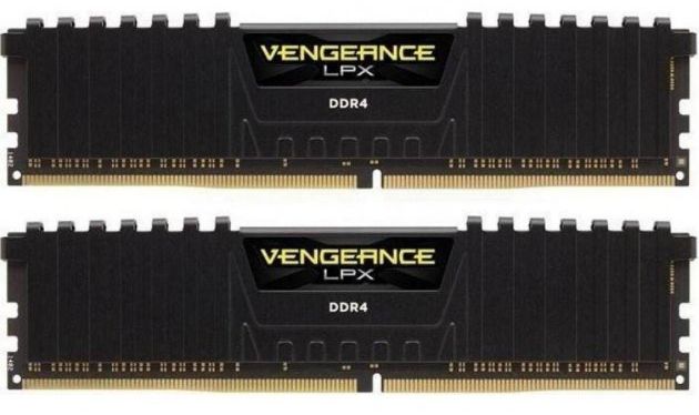 Оперативна пам'ять Corsair 16 GB (2x8GB) Black DDR4 3600 MHz Vengeance LPX (CMK16GX4M2D3600C18)