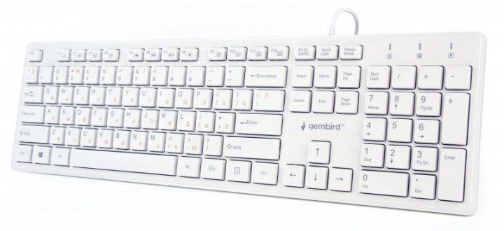 Клавіатура Gembird KB-MCH-03-W-RU White