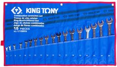 Набір ключів гайкових King Tony 1218MRN