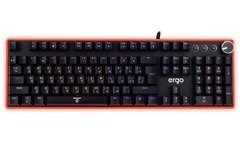 Клавіатура ERGO KB-955, RGB, Blue Switch, Black