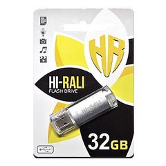 Флешка Hi-Rali USB 32GB Rocket Series Silver (HI-32GBVCSL)