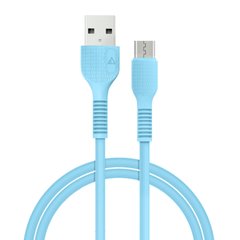 Кабель ACCLAB AL-CBCOLOR-M1BL USB to Micro USB 1,2м (Blue)