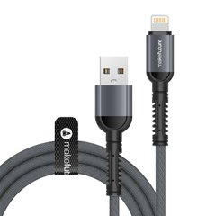 Кабель MAKE USB to Lightning 2.4A 1м Denim Grey (MCB-LD3GR)