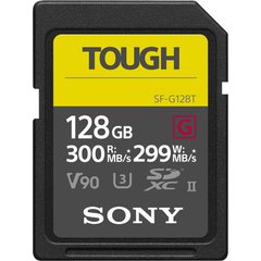 Карта памяти Sony 128GB SDXC C10 UHS-II U3 V90 R300/W299MB/s Tough (SFG1TG)