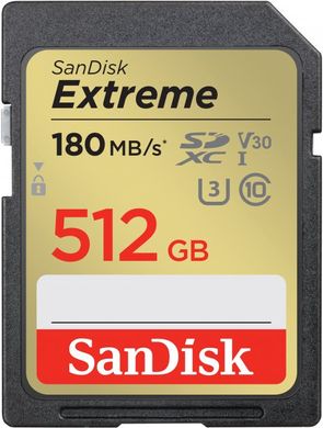 Карта пам'яті SanDisk Extreme SD 512GB C10 UHS-I (SDSDXVV-512G-GNCIN)