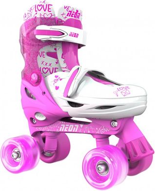 Роликовые коньки Neon Combo Skates розовый размер 34-37