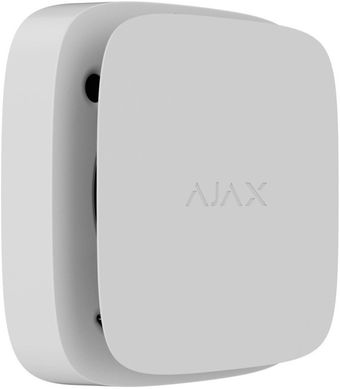 Датчик диму та температури Ajax FireProtect 2 RB Heat Smoke Jeweler, змінна батарея, бездротовий, білий