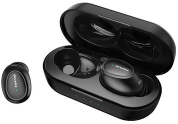 Навушники Awei T16 TWS Bluetooth Earphones Black