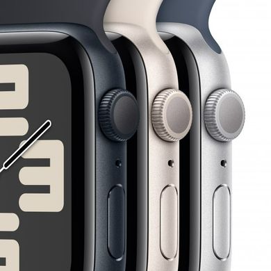 Apple Watch SE 2 2023 40mm GPS Midnight Aluminum Case with Midnight Sport Band - S/M (MR9X3)