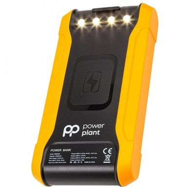 Мобильная батарея PowerPlant 20000mAh, PD 18W, USB-C, 2xUSB-A, QC3.0, Wireless, Solar panel 5.5V-0,2A (PB930487)