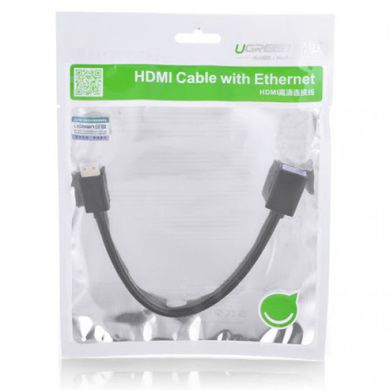 Перехідник UGREEN Mini HDMI Male to HDMI Female Adapter Cable, 22 cm Black 20137