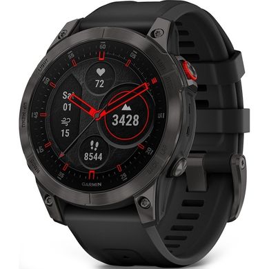 Смарт-часы Garmin Epix 2 Sapphire Black/Titanium DLC with Black Band (010-02582-10)