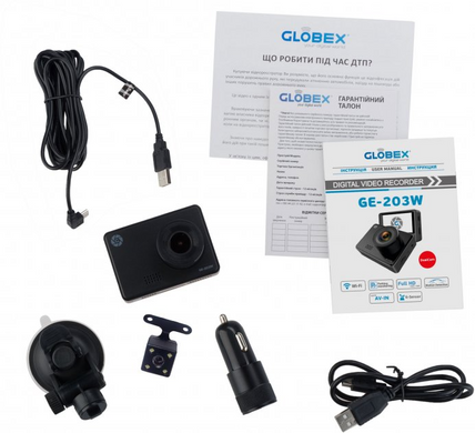 Відеореєстратор Globex GE-203W Dual Cam