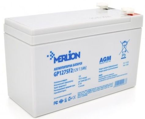 Аккумулятор для ИБП Merlion 12V-7.5Ah (GP1275F2)