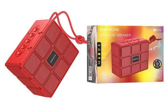Портативна акустика Borofone BR16 Gage sports wireless speaker Red (BR16R)