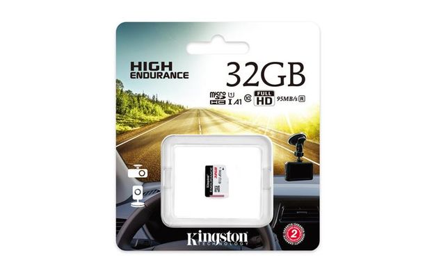 Карта памяти Kingston 32GB microSDHC C10 UHS-I High Endurance (SDCE/32GB)