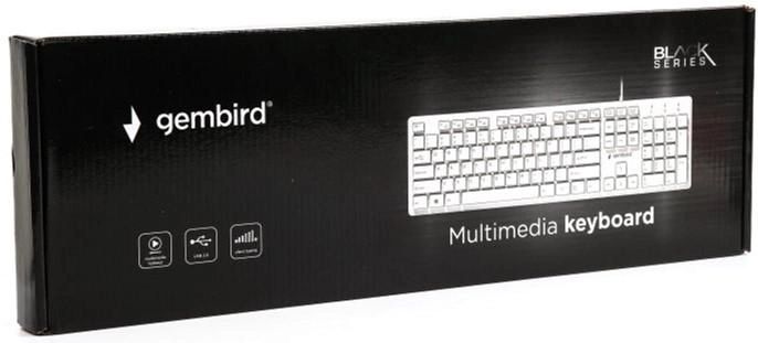 Клавиатура Gembird KB-MCH-03-W-UA White