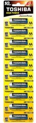 Батарейки TOSHIBA LR6 HP Alkaline BP 1X10