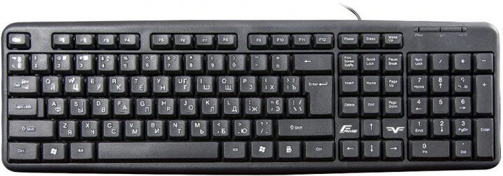 Клавіатура Frime FKBS-002 RUS/UKR, Black