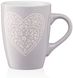 Чашка Ardesto Heart, 330 мл, сіра, кераміка (AR3467GR)