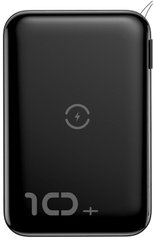 Універсальна мобільна батарея Baseus Mini S Bracket 10W Wireless Charger Power bank 10000mAh 18W Black (PPXFF10W-01)