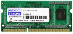 Оперативна пам'ять SO-DIMM Goodram 4GB/1333 DDR3 (GR1333S364L9/4G)