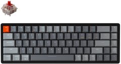 Клавіатура KEYCHRON K6 Aluminum Frame 68 keys Gateron Red RGB BLACK (W1_KEYCHRON)