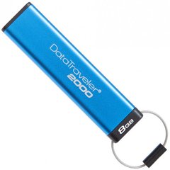 Флешка USB3.0 8GB Kingston DataTraveler 2000 Keypad 256bit AES Hardware Encrypted (DT2000/8GB)