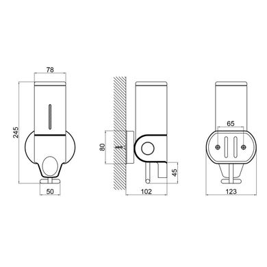 Автоматичний дозатор рідкого мила Qtap Davcovac mydla (DM500CS)