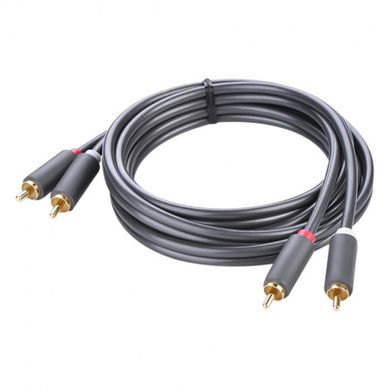 Кабель UGREEN AV104 2RCA to 2RCA Audio Cable, 2 m Black 10518