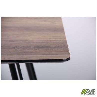 Стол обеденный AMF Bronx черный/МДФ дуб шервуд (545114)