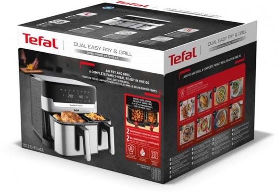 Мультипечь Tefal Dual Easy Fry & Grill Air Fryer EY905D10