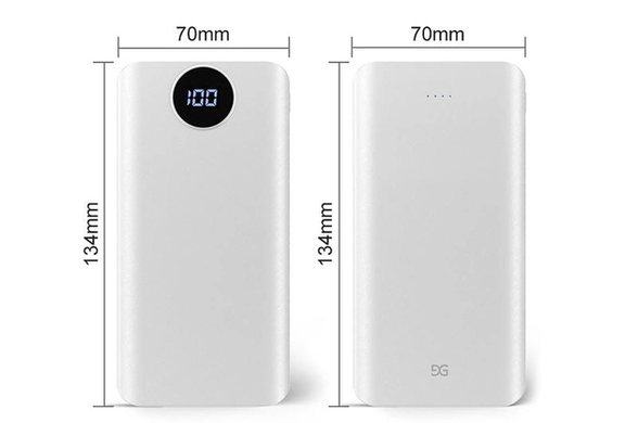 Универсальная мобильная батарея Xiamen GUSGU Mini 80000M (20 000 mAh) (UA-102807)