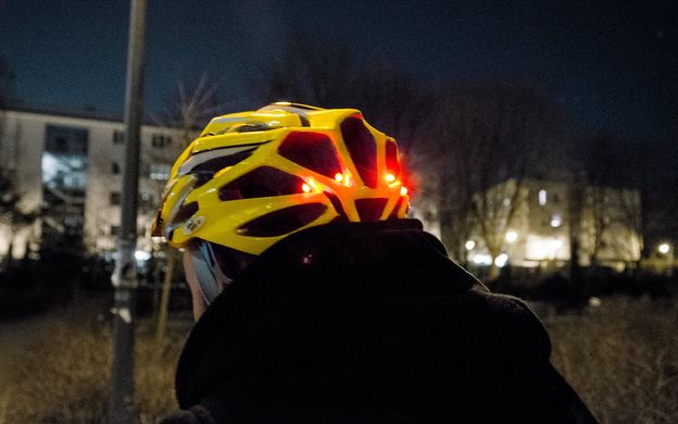 Фонарь габаритный на велошлем Good Bike HELMET 4 LED (88305-IS)