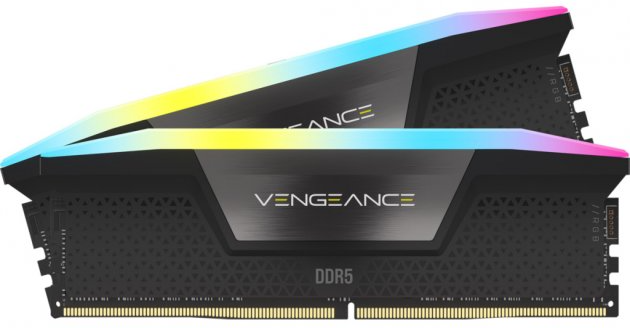 Оперативна пам'ять Corsair 64 GB (2x32GB) DDR5 6000 MHz Vengeance RGB (CMH64GX5M2B6000C30)