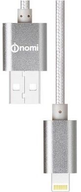 Кабель Nomi DCM 20i USB Lightning 2м Silver