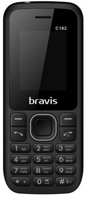 Мобильный телефон Bravis C182 Simple Black