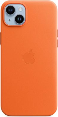 Чехол Apple для iPhone 14 Plus Leather Case with MagSafe Orange (MPPF3ZE/A)