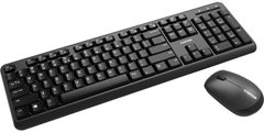 Комплект беспроводной (клавиатура, мышь) Canyon CNS-HSETW02-RU Black