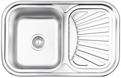 Кухонна мийка Lidz 7549 Micro Decor 0,8 мм (LIDZ7549MICDEC)