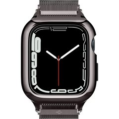 Чохол-ремінець Spigen Metal Fit Pro для Apple Watch 44/45mm Graphite (ACS04585)