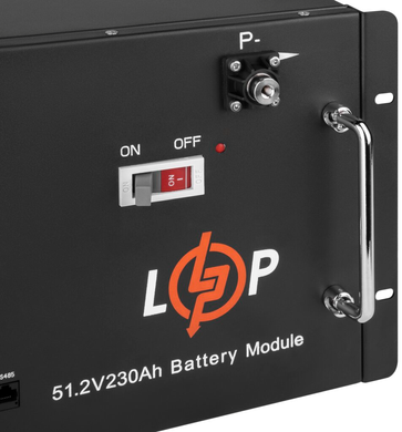 Аккумулятор для ИБП LogicPower LiFePO4 48V (51,2V) - 230 Ah (11776Wh) (Smart BMS 200A) с LCD RM (20331)