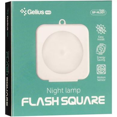Ночная лампа Gelius Pro Night Lamp FlashSquare GP-NL001 White