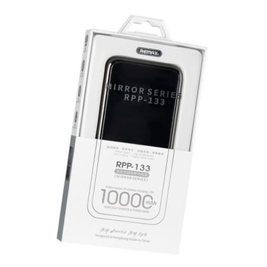 Універсальна мобільна батарея Remax RPP-133 Mirror 10000mAh Black (Wireless)
