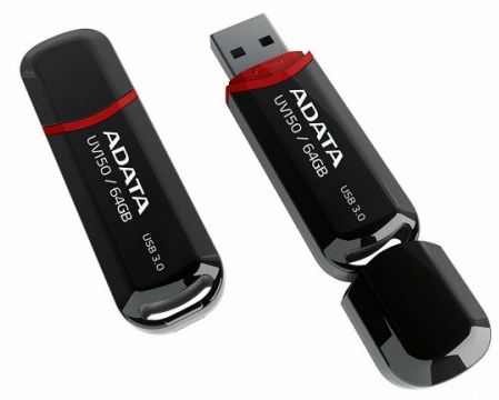 Флешка A-DATA USB 3.2 AUV 150 64Gb Black